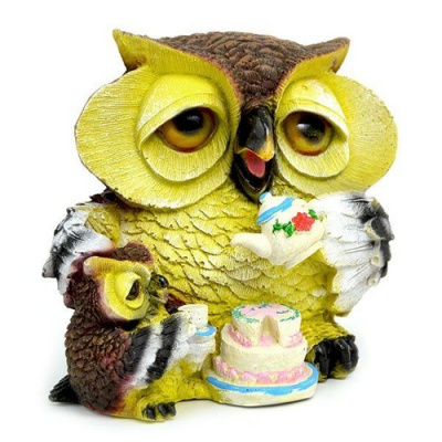 Копилка "Сова с чаем"	19х16