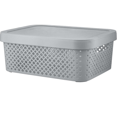 Корзинка STOCKHOLM 360х275х139мм 10л серый шторм (то)