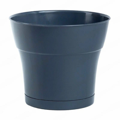 Горшок "Тоскана", D19, с поддоном 3,1л антрацит