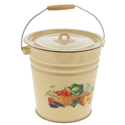 Ведро 12л с крышкой "Летний этюд"