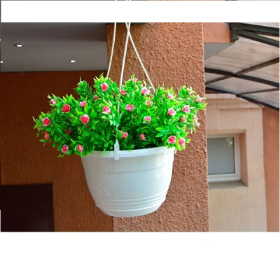 Горшок "Глория", D27,5, с поддоном 6л белый (то)