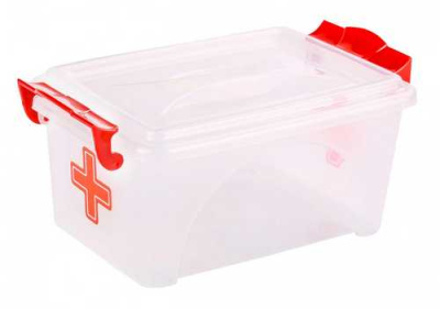 Контейнер "Аптечка" прямоугольный (с ручками) 2,5л (то)