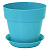 Горшок Протея 0,7л с поддоном Бирюзовый