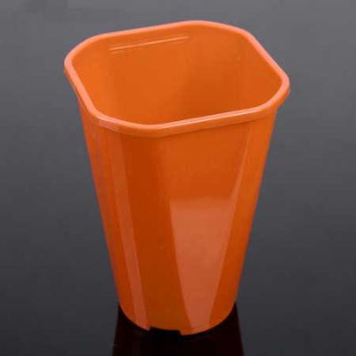 Горшок "Роза", D14,  2л оранжевый без поддона (то)