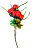 Цветок искусственный РОЗА букет 12шт 38см