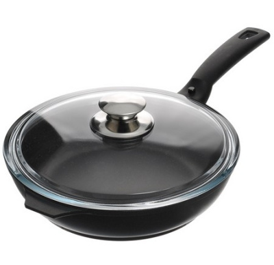 Сковорода 240/60мм со съемной ручкой,стеклянной крышкой АП
