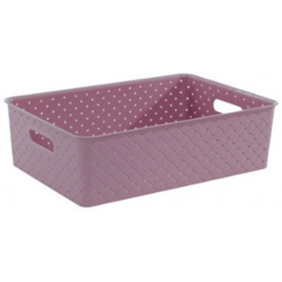 Корзинка "Береста" 7,5л 350х 245х105мм (сирень) (то)