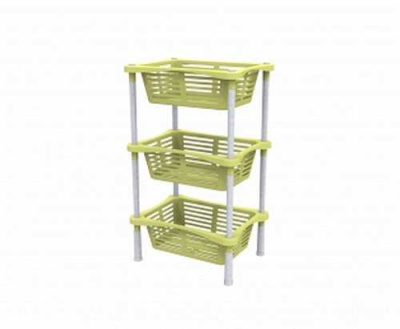 Этажерка с корзинками  Krita 3-х секц (лето) (то)