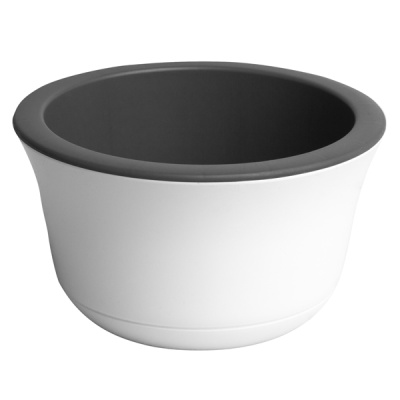 Горшок Омега 5,3л с вкладкой Белый