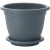 Горшок для цветов Aphrodite 210мм, 2,9л с подставкой №4 серый (то)