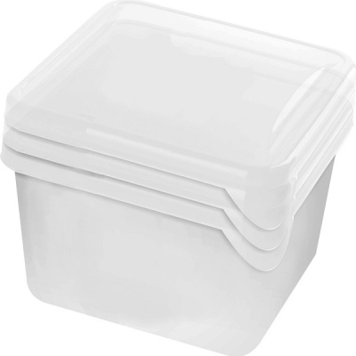 Набор конт. д/заморозки "FROZEN" 0,75л квадр. прозрачный (то)