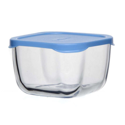 Контейнер SNOW BOX с голубой пластиковой крышкой 250 мл