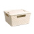 Коробка "Береста" 11л с крышкой квадр.(слоновая кость)  (то)