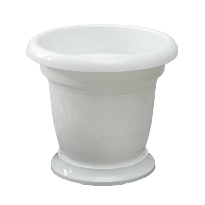 Кашпо "Тюльпан-3" (8,0л)  белое (то)