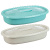 Миска прямоугольная 2.7л. с крышкой (то)