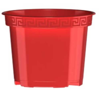 Горшок "Классик", D15, без поддона 1,5л красный (то)