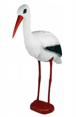 Аист  пластиковый белый 63*24*82 см