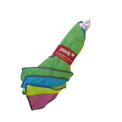 Салфетки YORK ЭКОНОМ из микрофибры 30*30см 4шт