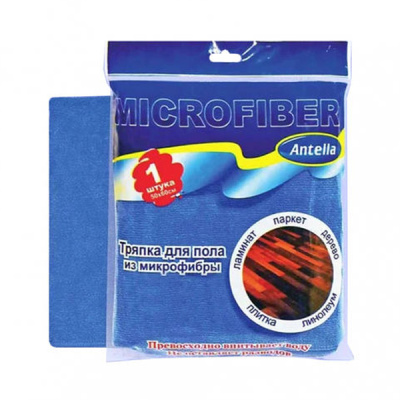 Тряпка из микрофибры для пола 50*60см СИНЯЯ Антелла