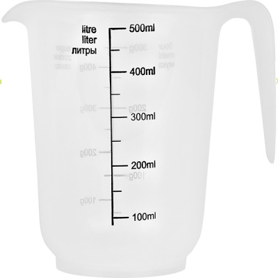 Кувшин мерный Plast Team 0,5л натуральный