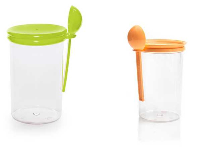 Банка для сыпучих продуктов 0,7л с ложкой (то)