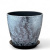 Горшок Роспись бутон шёлк серый 15см (РС 72/2)