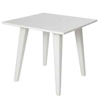 Стол SCANDI квадратный OLA DOM 800х800х725мм (белый мрамор)