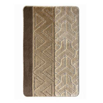 Комплект из 2 ковриков L'CADESI Marathon, 50х80 (U 50х40), Треугольник, коричневый