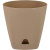 Горшок для цветов AMSTERDAM D110 с прикорневым поливом 0,65л молочный шоколад