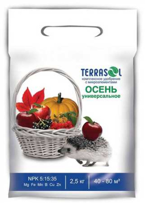 Удобрение минеральное сухоеTerraSol Осеннее 2,5кг