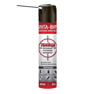 Аэрозоль универсал. Интавир от летающих и ползающ. насекомых 600