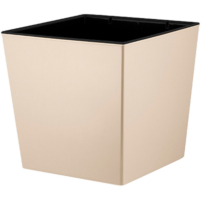 Горшок для цветов London CUBE 22л c дренажной вставкой калифорнийский миндаль