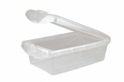 Ящик с откидной крышкой 360*240*130 мм (бесцветный) (то)