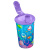 Стакан с клапаном и декором "МОРСКОЕ ДИСКО" 400мл (Сиреневый)(то)