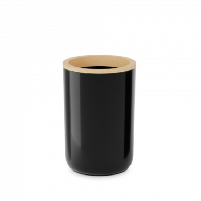 Стакан для зубных щеток "Бамбук" (черный)  (то)