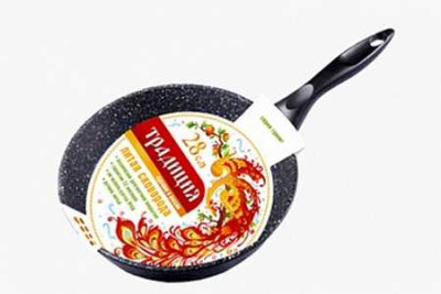 Сковорода а/пр литая 20 см Гранит ТМ Традиция