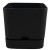 Горшок "Квадрат" Гранд, D12,5, 1,5л, черный