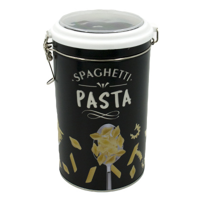 Банка для хранения сыпучих продуктов, с крышкой на защелке, 11*19см