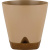Горшок для цветов WOOD D110мм с прикорневым поливом 0,65л молочный шоколад/бук (то)