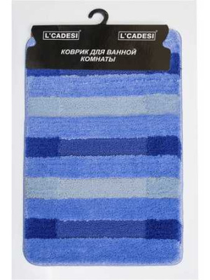 Коврик из полипропилена   HIGH MONO 50*80см,  голубой, COLORLINE