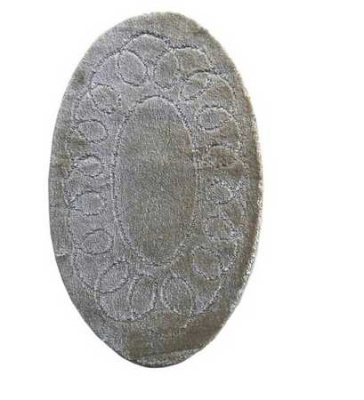 Коврик из полипр. на латексн. осн. "L'CADESI HIGH MONO", 60х100см, Бежевый, овал