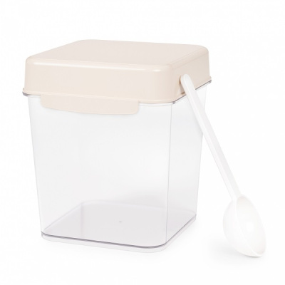 Емкость 1,2л с ложкой (прозрачный) (то)