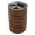 Подставка для зубных щеток BROWN (10*7см) Подставка для зубных щеток BROWN (10*7см)