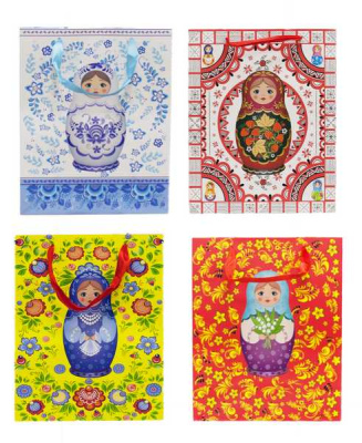 Пакет подарочный  21*26*10 см