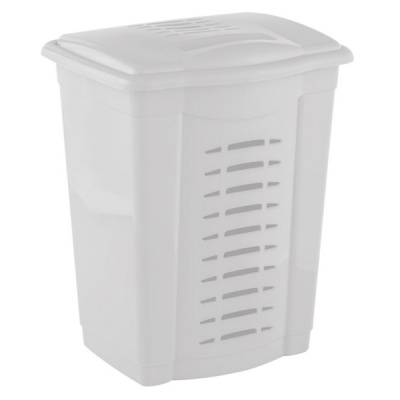 Корзина для белья 420х350х550мм (белый)