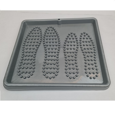 Лоток для обуви 43х39х3,5см серый (то)