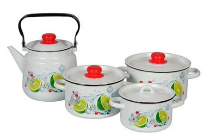 Набор №142 "Мохито"(1,5.2,9.4,5+чайник 3,5л)