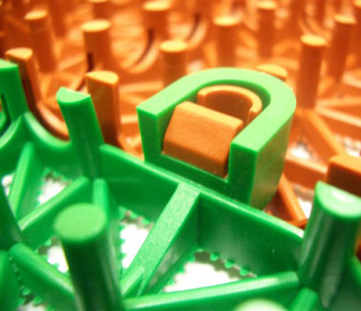 Пластиковое покрытие ERFOLG набор 9пл.34х34см (зел.) (то)