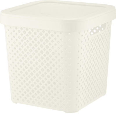 Корзинка STOCKHOLM 310х310х300мм 20л молочный туман (то)