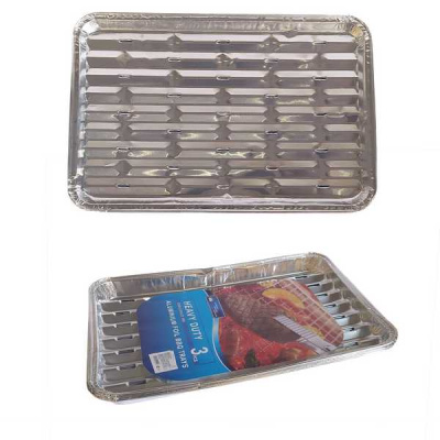 Форма для запекания из фольги 24*23*3см (набор 3шт)